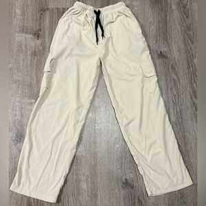 Huck Beige Corduroy Cargo Lounge Pants